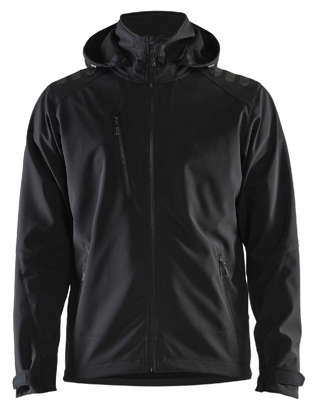 Veste De Travail Softshell Stretch D Noir Noir Tl Bl Kl Der