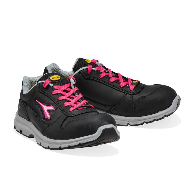 Baskets De S Curit Femmes Run Low Esd S Src Noir Fuchsia P