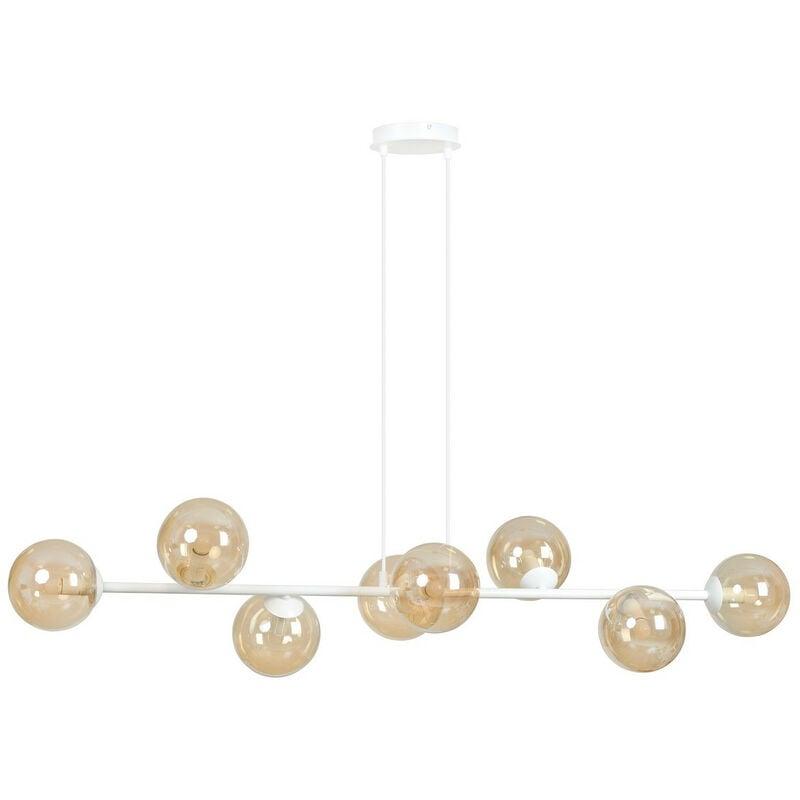 Emibig Lighting Emibig Rossi Plafonnier Suspendu Globe Blanc Avec