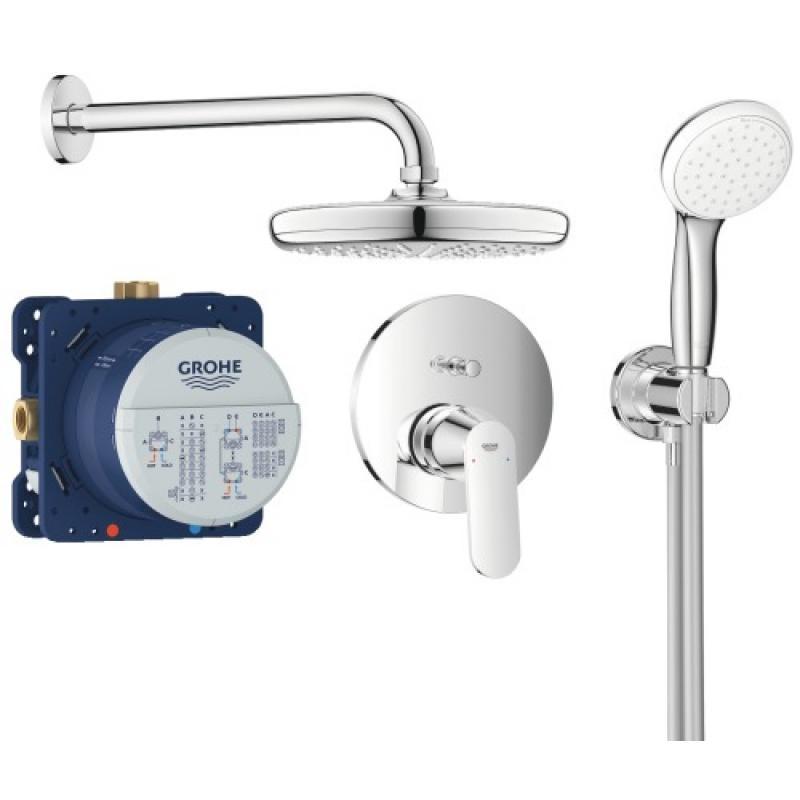 Ensemble de douche à mitigeur monocommande encastré eurosmart