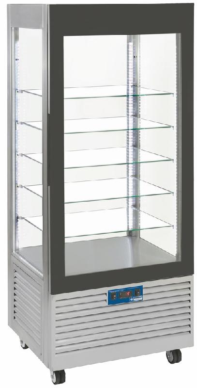 Vitrine Panoramique 5 Niveaux Ventile 480 Litres Inox Plus 2 10