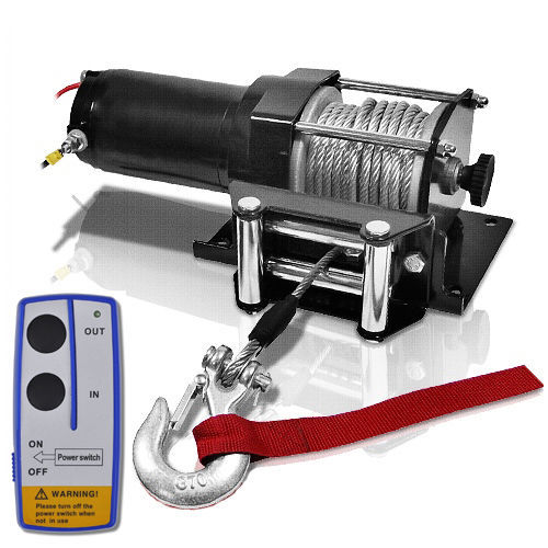 Treuil Electrique 12v Pour Bateau Quad Remorque Avec Telecommande Sans Fil 7341