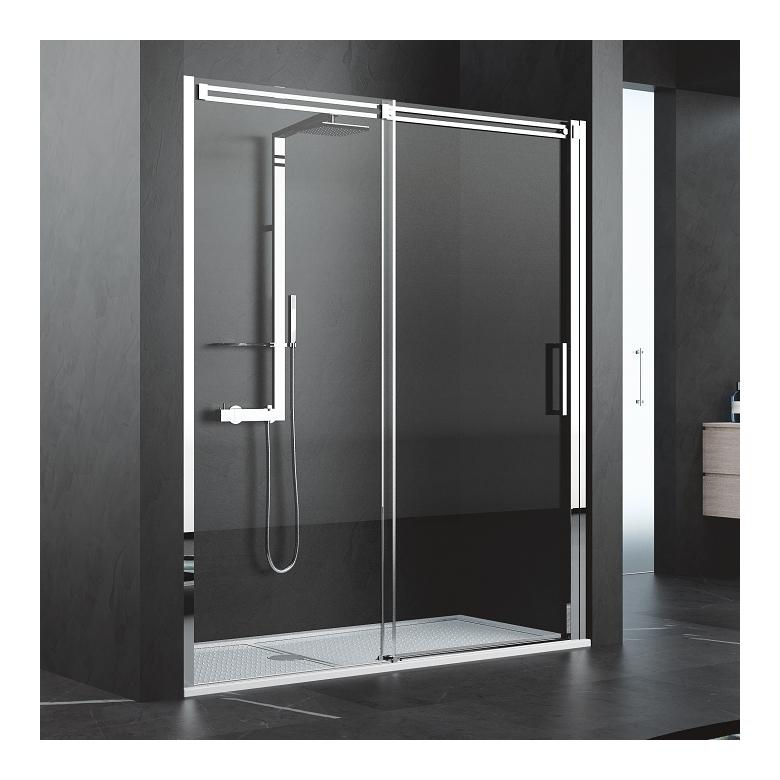 porte coulissante diamanti 2p 120 cm gauche novellini elysium 21594176