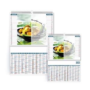 Calendrier 2 Mois Par Feuillet 2 En 1 Plats Et Desserts 2023 Small