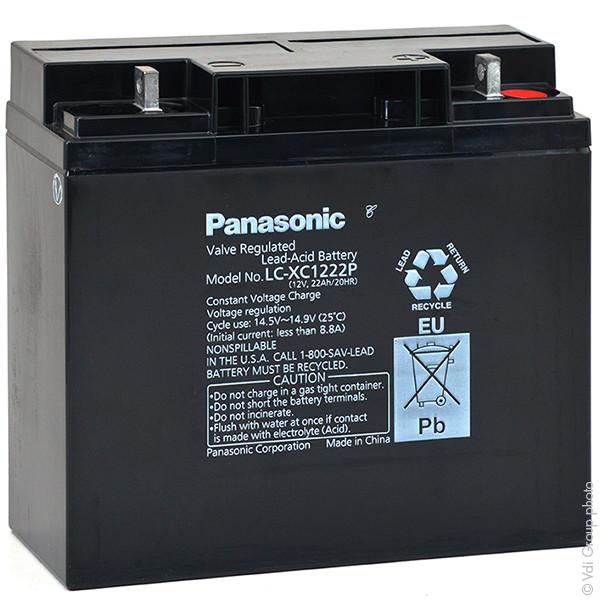 Batterie Plomb Agm Panasonic Lc Xc1222p 12v 22ah M5 M