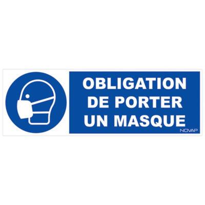 Panneau Port Du Masque Obligatoire X Cm Polycarbonate