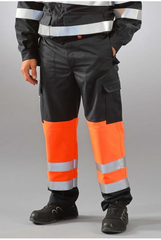 Pantalon Multirisques Atex Haute Visibilit Orange Fluo R F Atx