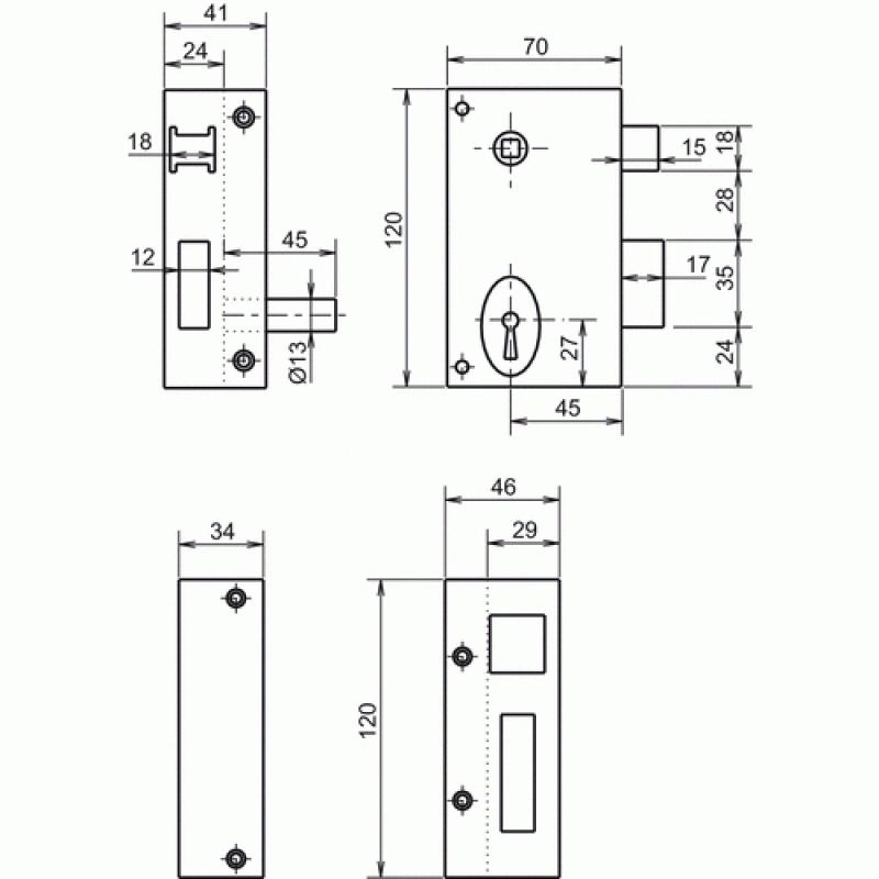 Serrure En Applique Verticale Fouillot P Ne Dormant Et Demi Tour