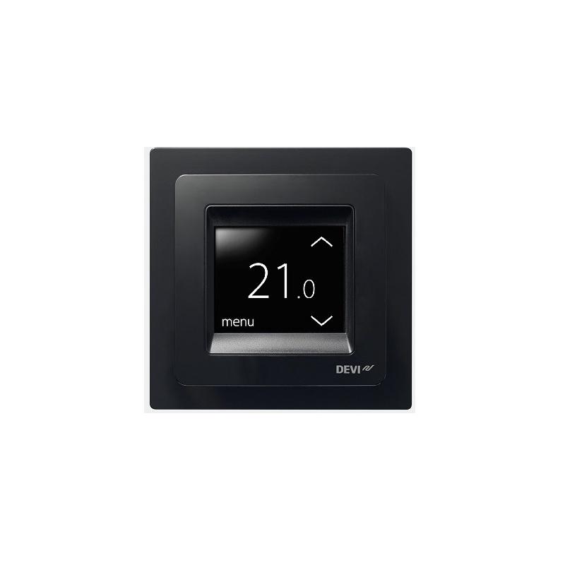 Thermostat Devireg Touch Deleage Noir Pour Plancher Chauffant F