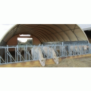 Tunnel De Stockage Ouvert Structure En Acier Couverture En Pvc