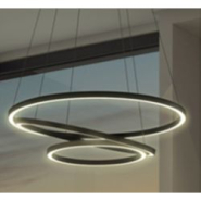 Plafonnier circulaire de source led 80 w au design épuré olonda 1500