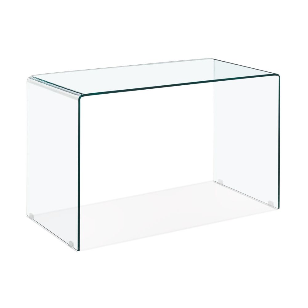 Bureau droit en verre