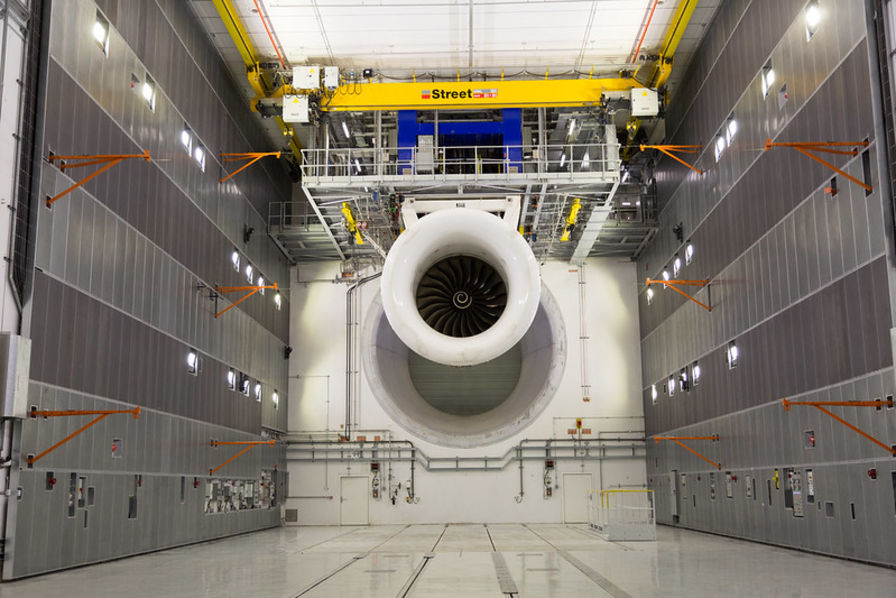 Banc d'essai pour l'aéronautique