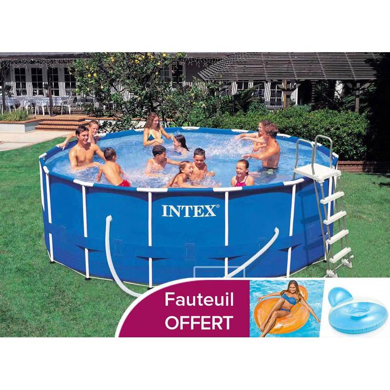 Piscine Tubulaire Metal Frame Intex Ronde ø 457 X 122 M Comparer