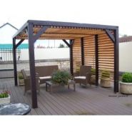 Pergola bioclimatique en bois