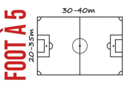  terrain de foot à 5 - U6 et U9