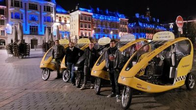 chauffeurs de vélos-taxis