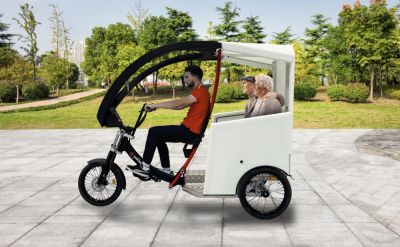 vélos-taxis et rickshaw