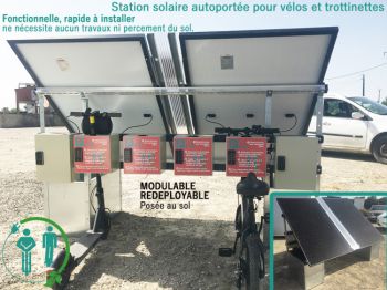 station de recharge solaire pour trottinette