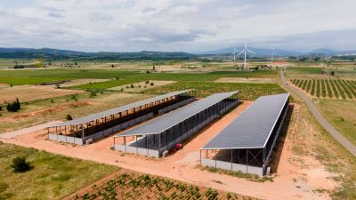 Hangar solaire agricole sur-mesure de Tenergie