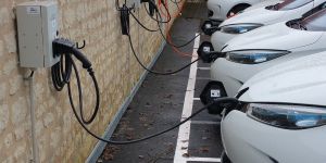 borne de recharge pour voiture électrique en copro