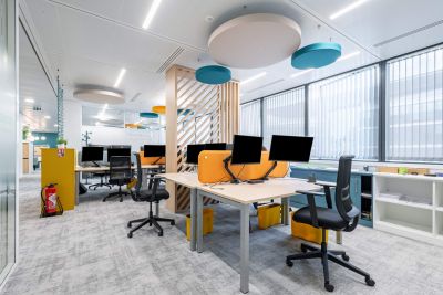 Bureaux droits en open space