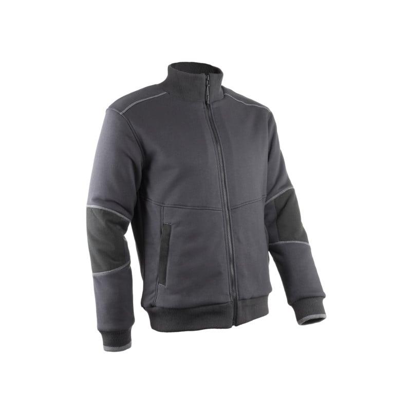 Veste thermique - RAKOUN - Molleton 70% CO/30% PES 300g/m2 + Doublure Sherpa - Anthracite - COVERGUARD | 5RAK150_0