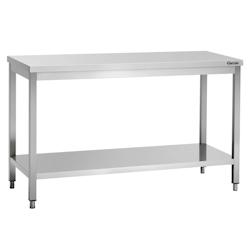 Bartscher Table de travail en acier inoxydable avec étagère | 700 mm de profondeur | 850 mm de hauteur - BAR-307127_0