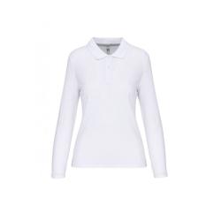Polo manches longues femme WK. Designed To Work blanc T.XL WK Designed To Work - XL blanc polyester 3663938185859_0