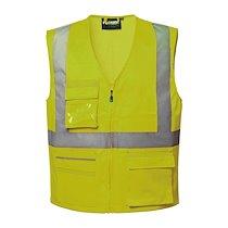 Gilet haute visibilité à zip jaune - taille XL_0