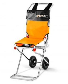 Matériel de secourisme - france neir - chaise portoir pliante équipée de 2 roues charge max : 150 kgs_0