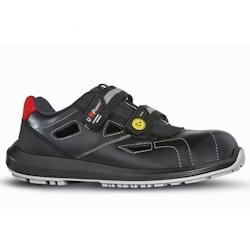 U-Power - Chaussures de sécurité basses sans métal avec scratch BAT - Environnements humides - S1P ESD SRC Noir Taille 39 - 39 matière synthétiqu_0