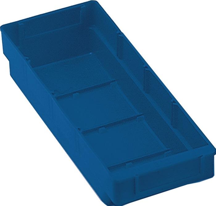 Boîte pour étagère L300xl120xH65mm bleue polypropylène RASTERPLAN_0