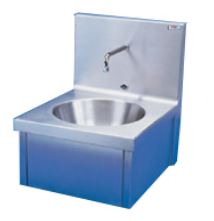 Lavabo multi-postes 1 vasque - commande genou ou électronique - inox 1.4301/1.4307_0