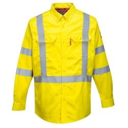 Portwest - Chemise de travail manches longues haute visibilité anti feu BIZFLAME Jaune Taille S - S jaune 5036108296040_0