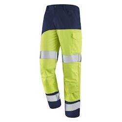 Cepovett - Pantalon avec poches genoux Fluo SAFE XP Jaune / Bleu Marine Taille 3XL - XXXL 3603624495671_0