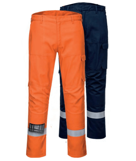 Pantalon ignifugé 100% sans métal, Coloris : Orange Fluo, Taille : 42_0
