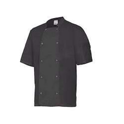 Veste de cuisine manches courtes avec boutons pression VELILLA noir T.48 Velilla - 48 noir polyester 8435011420912_0