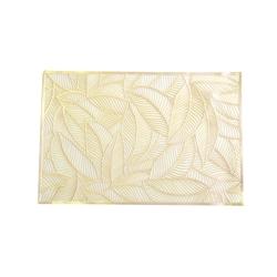 Aulica set de table feuille doree x6 - 3701503017348_0