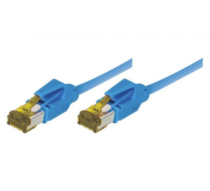 Cordon rj45 sur câble catégorie 7 s/ftp lsoh snagless bleu - 0,5 m 850042_0