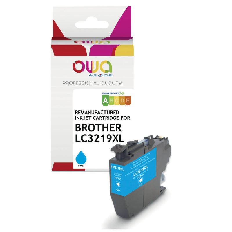 OWA K20781OW Cartouche d'encre remanufacturée compatible BROTHER LC3219XL - Cyan_0