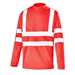 Cepovett - Tee-shirt manches longues Fluo Base 2 Rouge Taille XL - XL 3603622252214_0