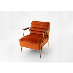 Fauteuil Hutch orange -   Velours Amadeus 60x76 cm - orange 3520071766744_0