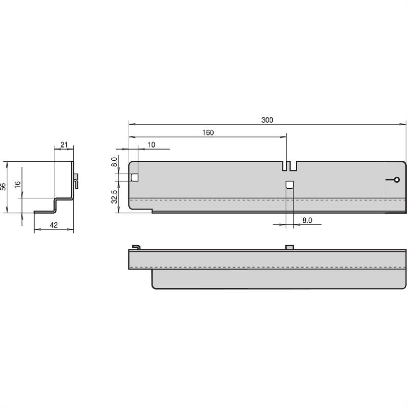 Rail coulissant Labrack SCHROFF, 40 kg, 1 paire_0