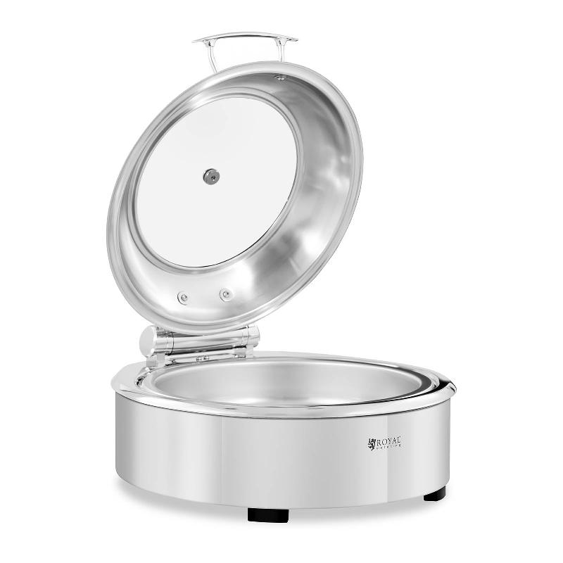 CHAFING DISH ROND AVEC HUBLOT 5,5 LITRES 14_0004235_0