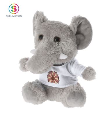 Peluche éléphant avec T-shirt personnalisable - Brekalo 21463_0