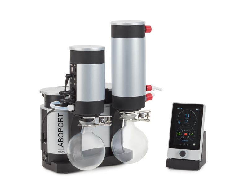Pompe de laboratoire par système à vide et à membrane, débit (max.): 20 l/min -  LABOPORT® SC 820 G CN_0