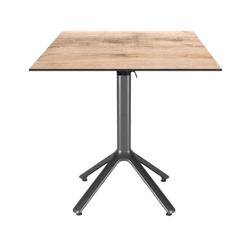 Restootab - Table pliable Nemo pour intérieur/extérieur bois clair 70x70 - marron TB-NEM-7070C-TAN.NAT_0