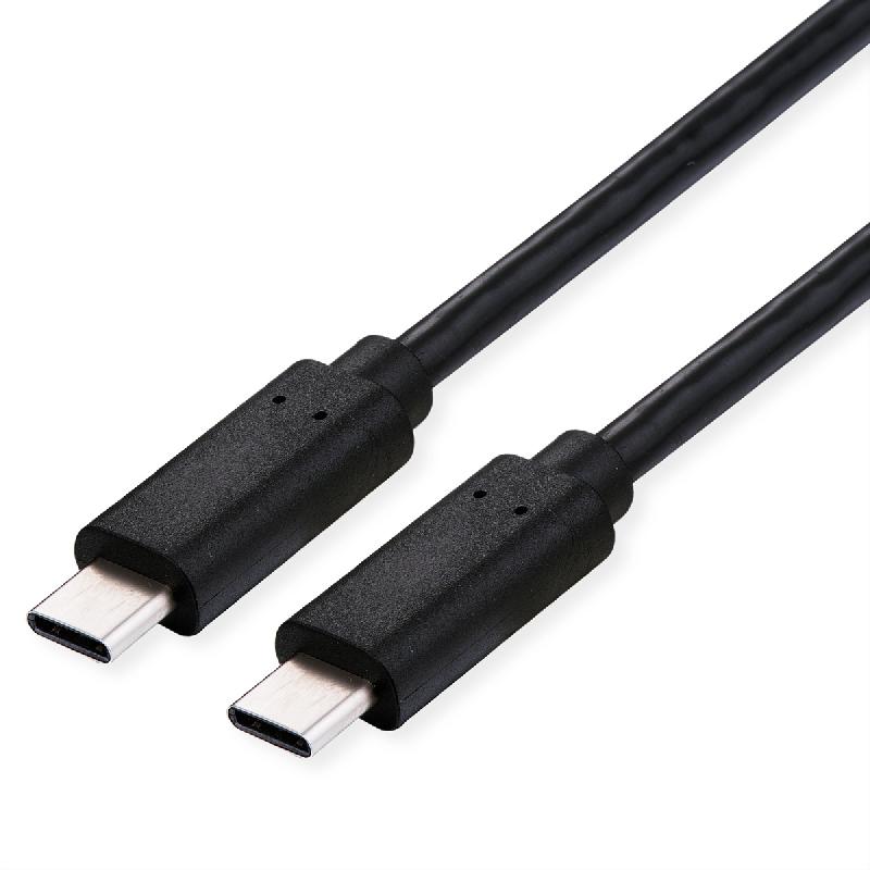 ROLINE Câble USB4 Gen3x2, C–C, M/M, 240W, noir, 0,5 m_0