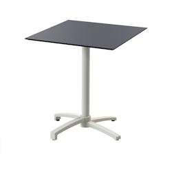 Essentials Table de bistrot - Pliable - Plateau carré - 70x70 cm - Sable/Noir - X-cross - Veba - 110091077_0